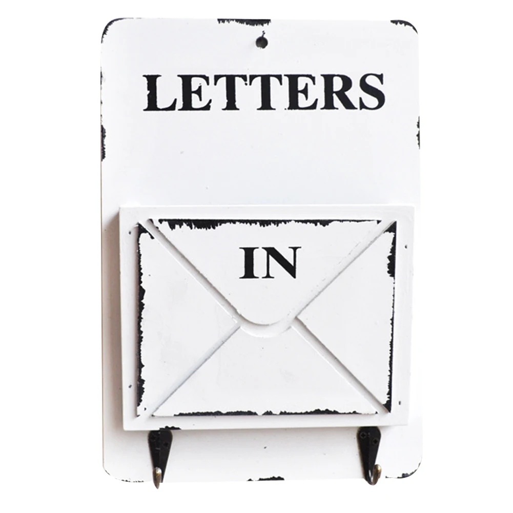 Настенные деревянные письмо Box почтовый держатель Винтаж Стиль органайзер для
