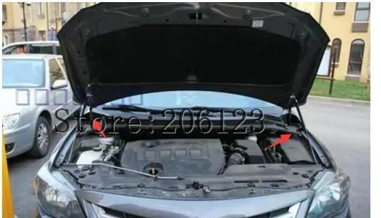 Подходит для Toyota Corolla 2007 2008 2009 2010 2011 2012 2013 аксессуары для автомобиля капот Газовый амортизатор стойки Поддержка автомобиля Стайлинг
