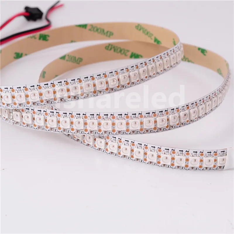 1 ~ 5 м в SK6812 WS2812B 144 светодиодов/m Белый черный SMD 5050 RGB Мечта адресуемых цветов