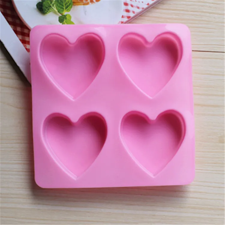 Оптовая продажа 4 даже силиконовые формы для торта в форме любовника DIY