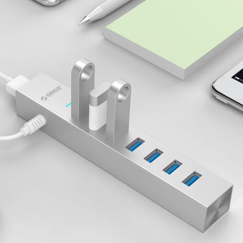 Usb Концентратор ORICO Алюминиевый 7 в 1 5 Гбит/с|7 ports|usb3.0 hubhub usb3.0 |