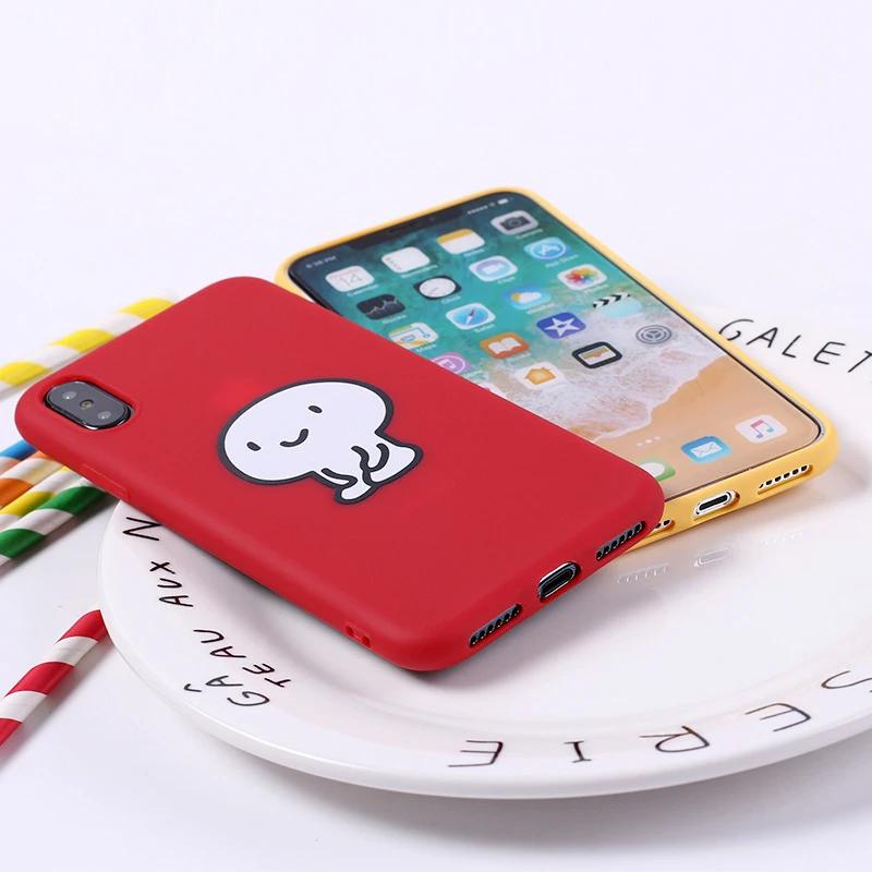 Cute Rabbit Cat Cartoon Cases For iPhone 5 5S SE 6 6S 7 8 X i Phone Apple Case Silicone Cover Plus Coque Capa |