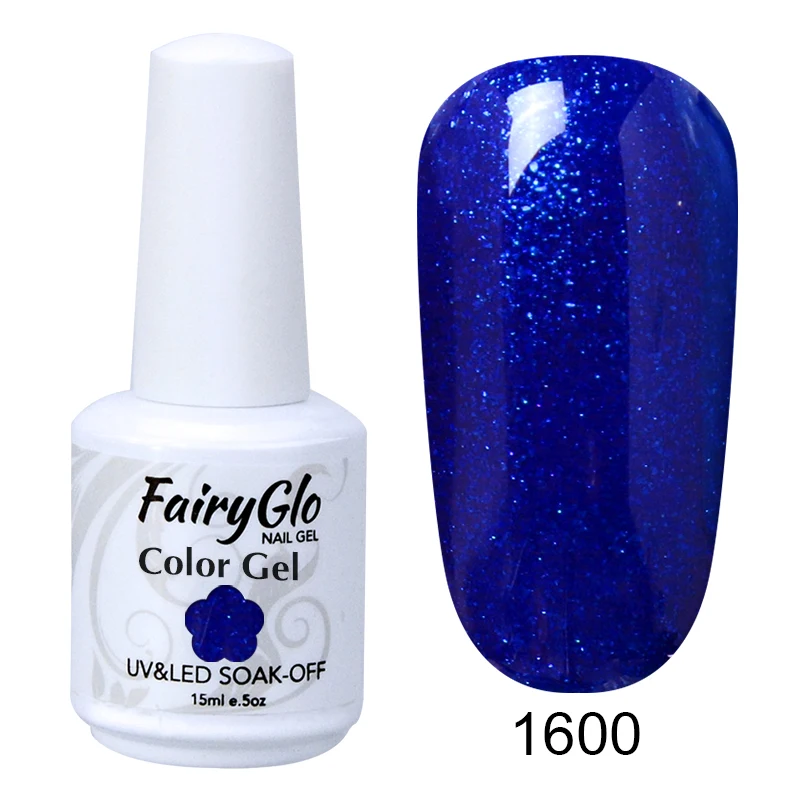 G1600 FairyGlo 15 мл Гель-лак для ногтей УФ-светодиодный гель-лампа для ногтей замачиваемый полуперманентный лак для ногтей гибридная краска геллак чернила - Цвет: G1600