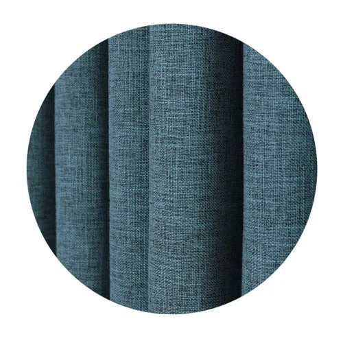 blue curtain Корейские пасторальные синие льняные панели высокого качества жаккардовые листья занавески люверсы окна занавески набор для гостиной кухни - Цвет: blue curtain