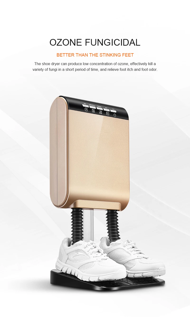 190W Intelligent Electric Shoes Dryer Sterilization Anion Ozone Sanitiser Telescopic Adjustable Ultraviolet Shoe Sterilizer