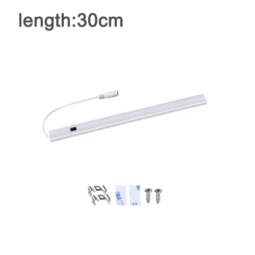 30cm No Adapter EeeToo Кухня светильник ручная развертка движения Сенсор под шкаф светильник бар светодиодные ленты 12V светодиодный шкаф гардероб светильник s для Кухня - Цвет: 30cm No Adapter