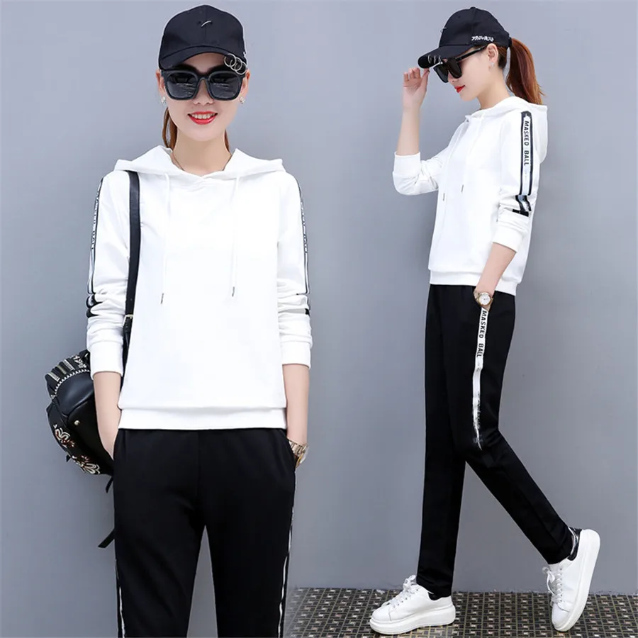 Женский спортивный костюм весенний комплект из двух предметов толстовка в стиле