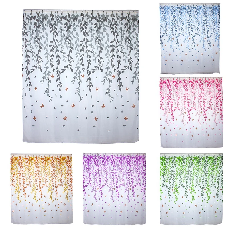 Симпатичные тюлевые шторы с ивовыми листьями занавески в пасторальном стиле