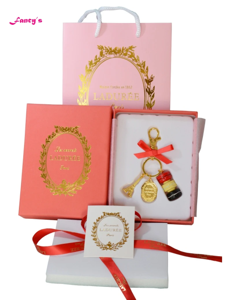 KC15 Laduree брелок новинка Франция макароны и изображением Эйфелевой брелоки в виде