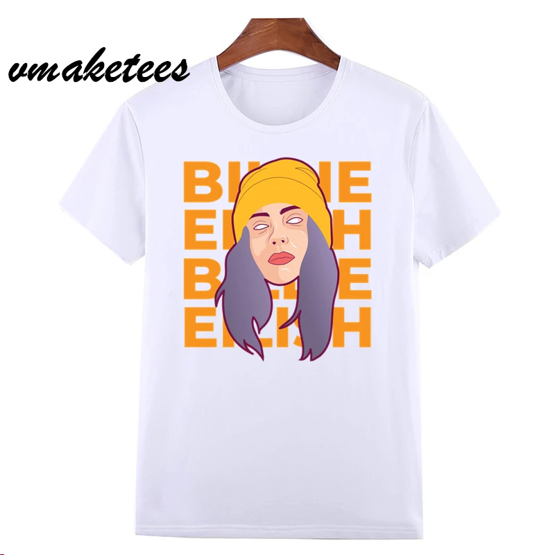 Футболки Billie Eilish Футболка с принтом брендовая футболка мужские/женские топы