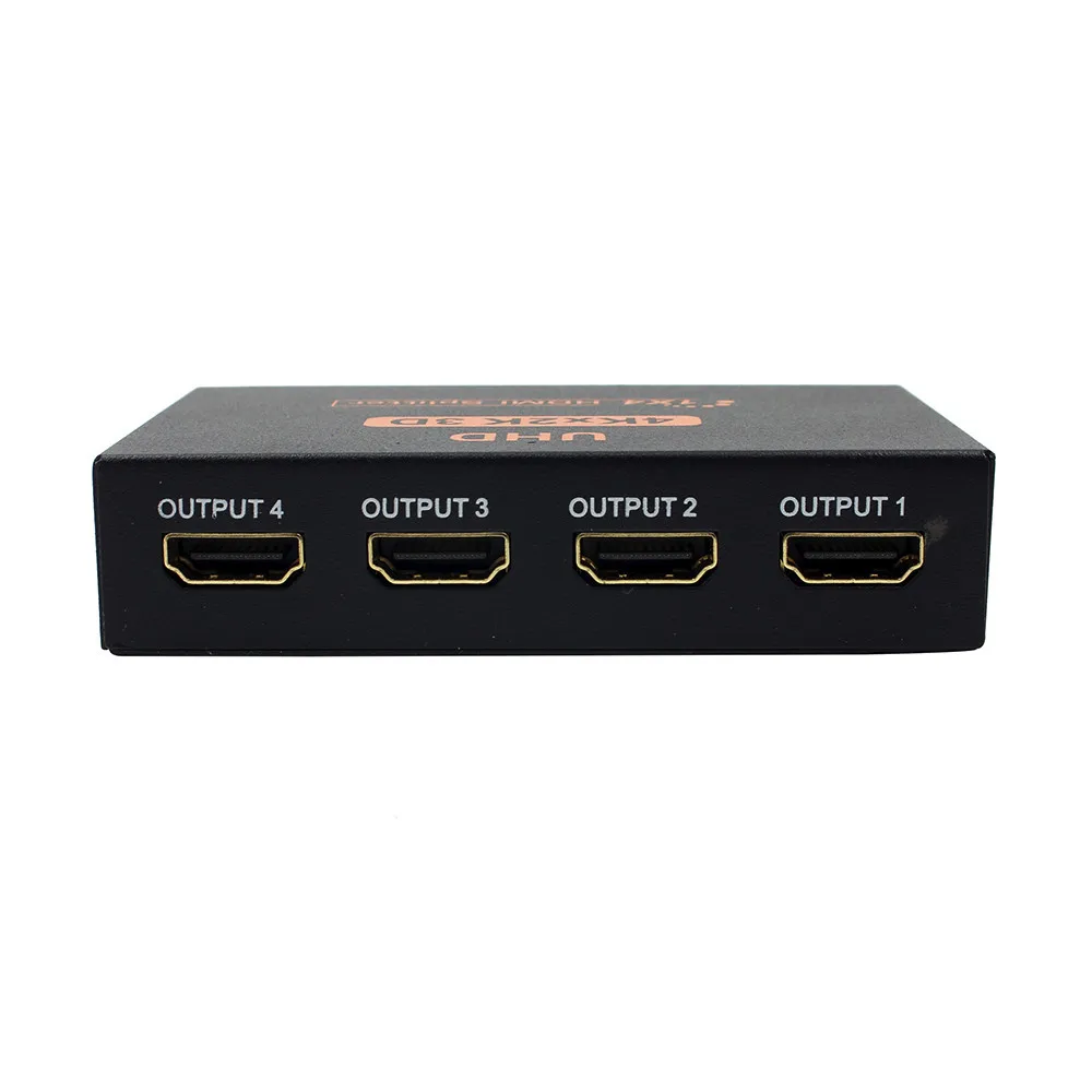 CARPRIE HDMI концентратор Черный Ultra HD 4K 4 порта сплиттер 1x4 ретранслятор усилитель 1080P 3D