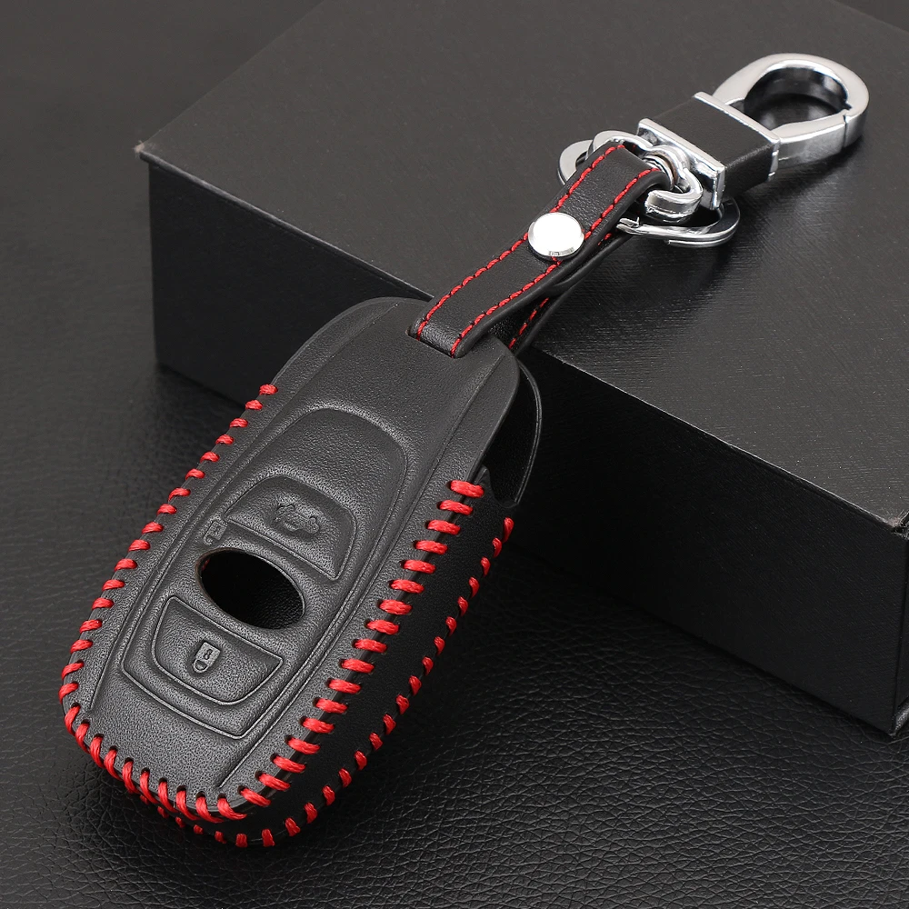 AndyGo автомобильный Стайлинг из натуральной кожи чехол для автомобильного ключа