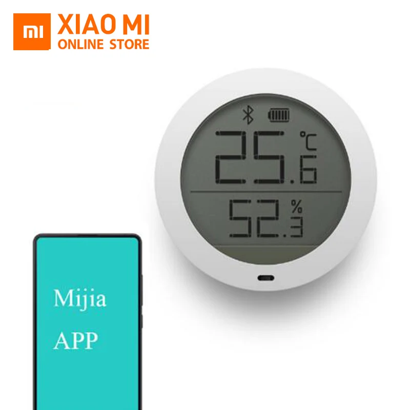 Xiao mi ЖК-экран цифровой термометр mi jia Bluetooth температура Смарт Hu mi dity датчик влажности mi домашнее приложение