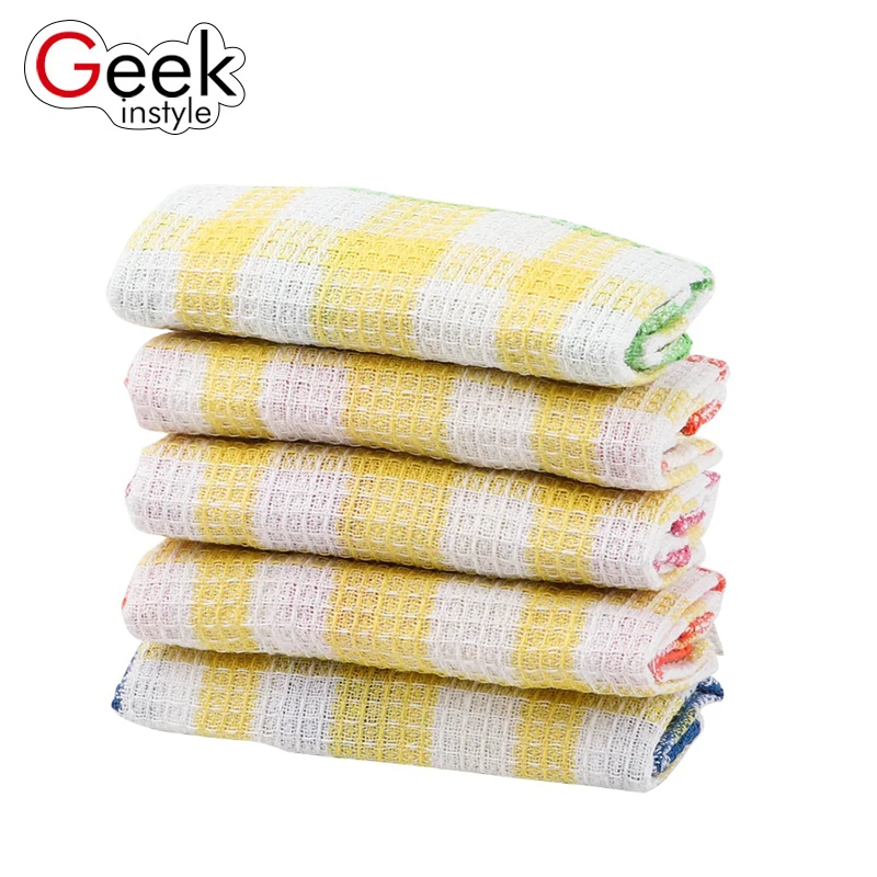 Geekinstyle 5 шт. 30*30 см высококачественное эффективное Хлопковое полотенце для мытья