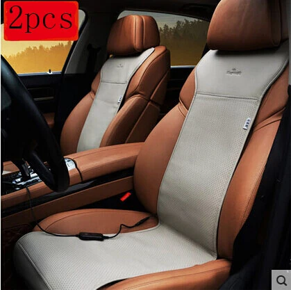 2pcs gray Высокое качество 12 В автомобильные сиденья с подогревом/зимние автомобильные сиденья с подогревом, автомобильные сиденья с подогревом, универсальные автомобильные чехлы - Название цвета: 2pcs gray