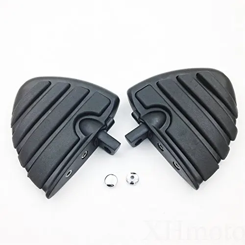 Пара черных алюминиевых подножек для передних и задних мотоциклов