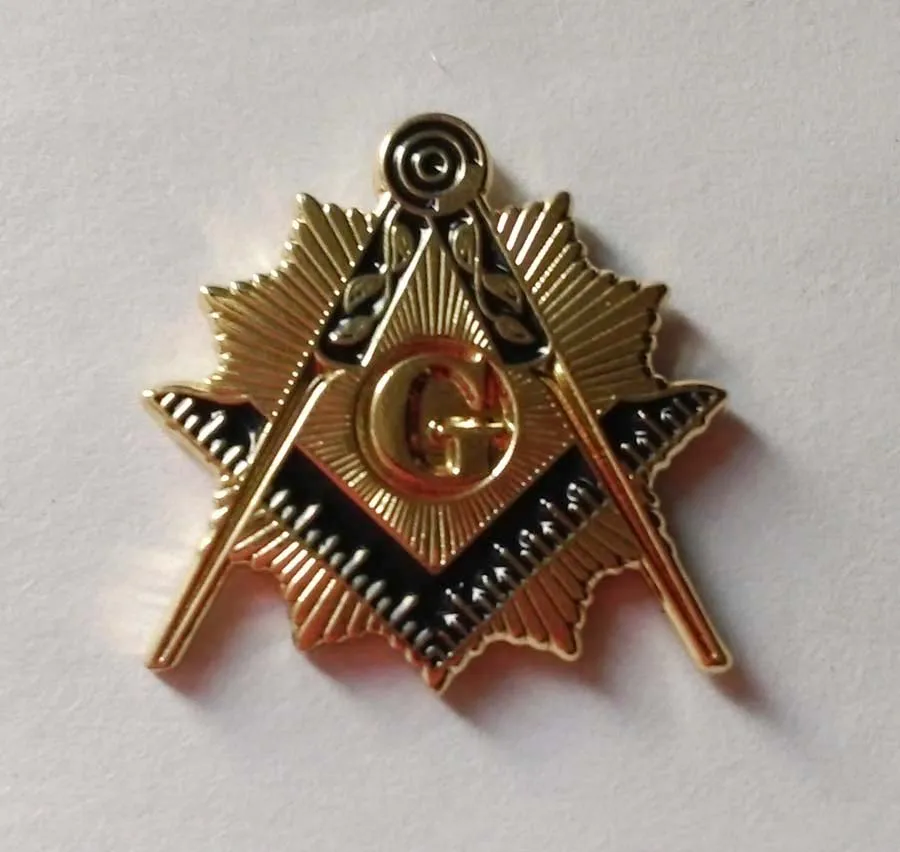 Шпилька для лацкана с эффектом загара от Masonic|pin pin|pin lapelpin compass |