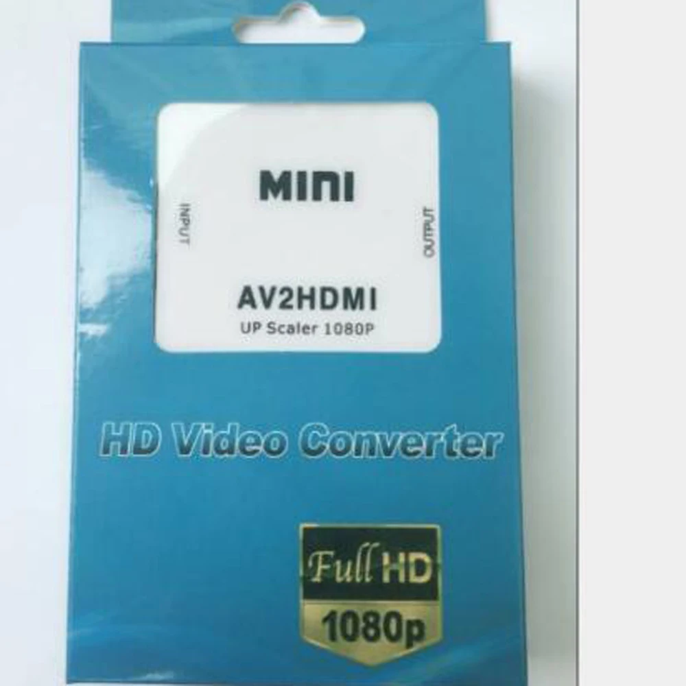 10 шт. AVTOHDMI AV к HDMI 1080P выход RCA 1080PRCA AV/CVSB L/R Компонентный видео формату адаптер AV2HDMI HD