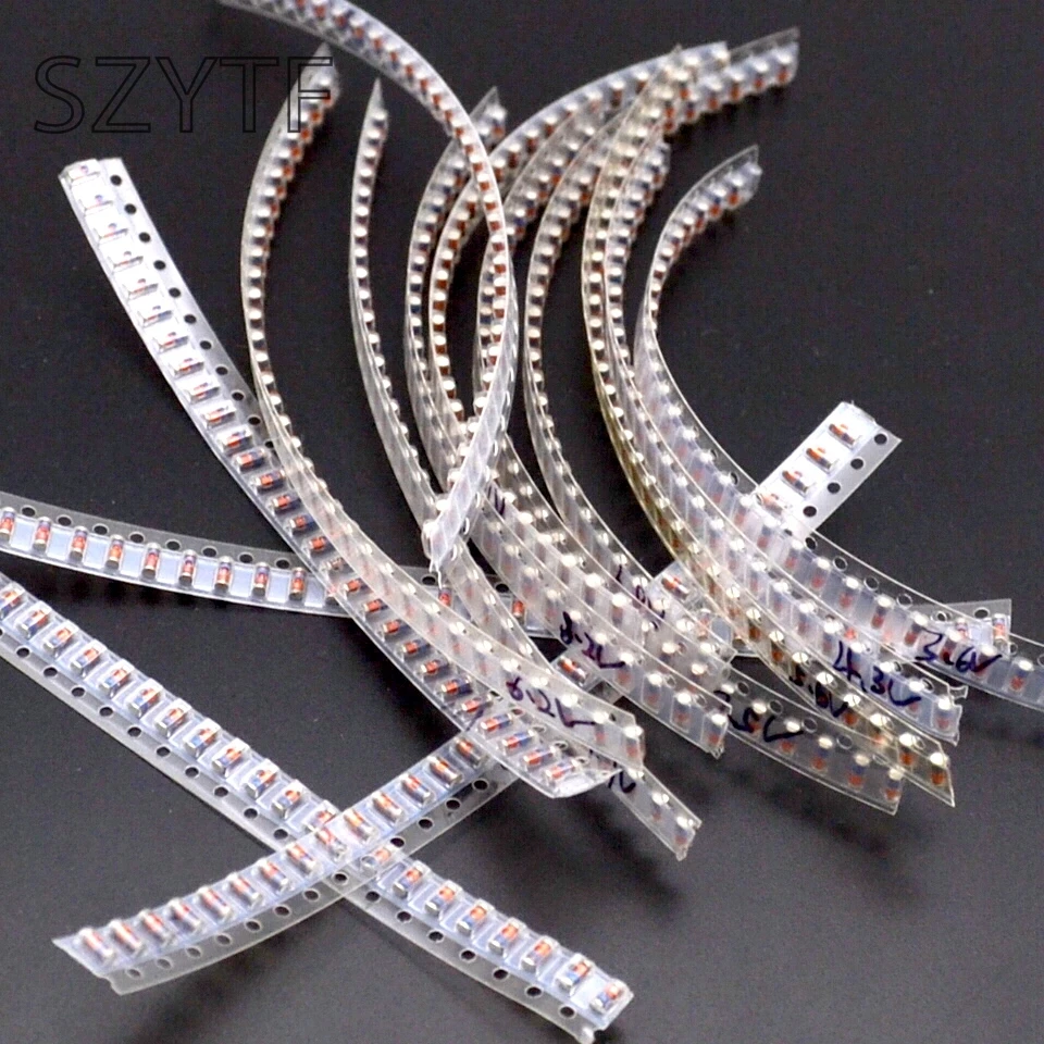 

commonly-used 0.5w 10-33v 12 kind * 30 PCs = 360 PCs SMD Zener diode assorted kit