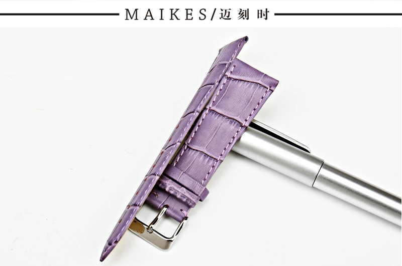 MAIKES, новинка, аксессуары для часов, 12 мм-22 мм, Ремешки для наручных часов, женские, синий, натуральная кожа, ремешок для часов, браслет для Citizen, ремешок для часов