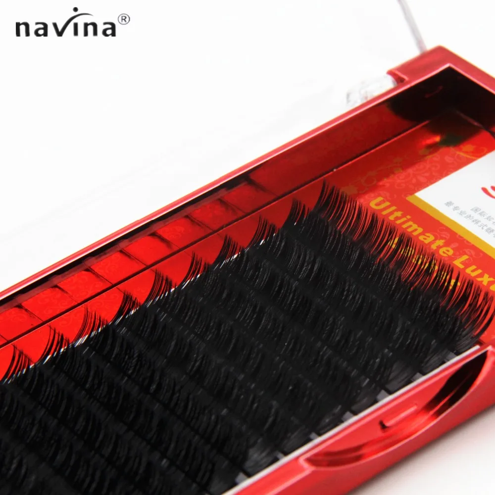 

NAVINA Luxury 0.15 JBCD Curl 12 rows per tray False Eyelash Volume Eyelash Extension Mink Fake Lashes Extension Tool