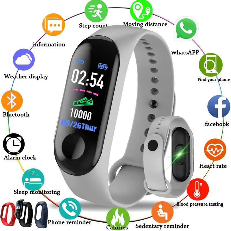 LIGE 2018 Новый Умный спортивный браслет женские Смарт-часы мужские пульсометр