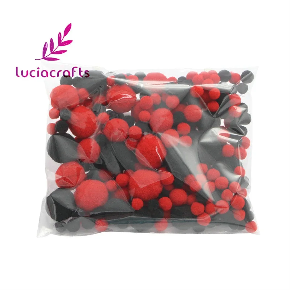 Lucia crafts 20 г разные помпоны смешанные цвета мягкие помпоны DIY ручной работы детские игрушки аксессуары для шитья J0601