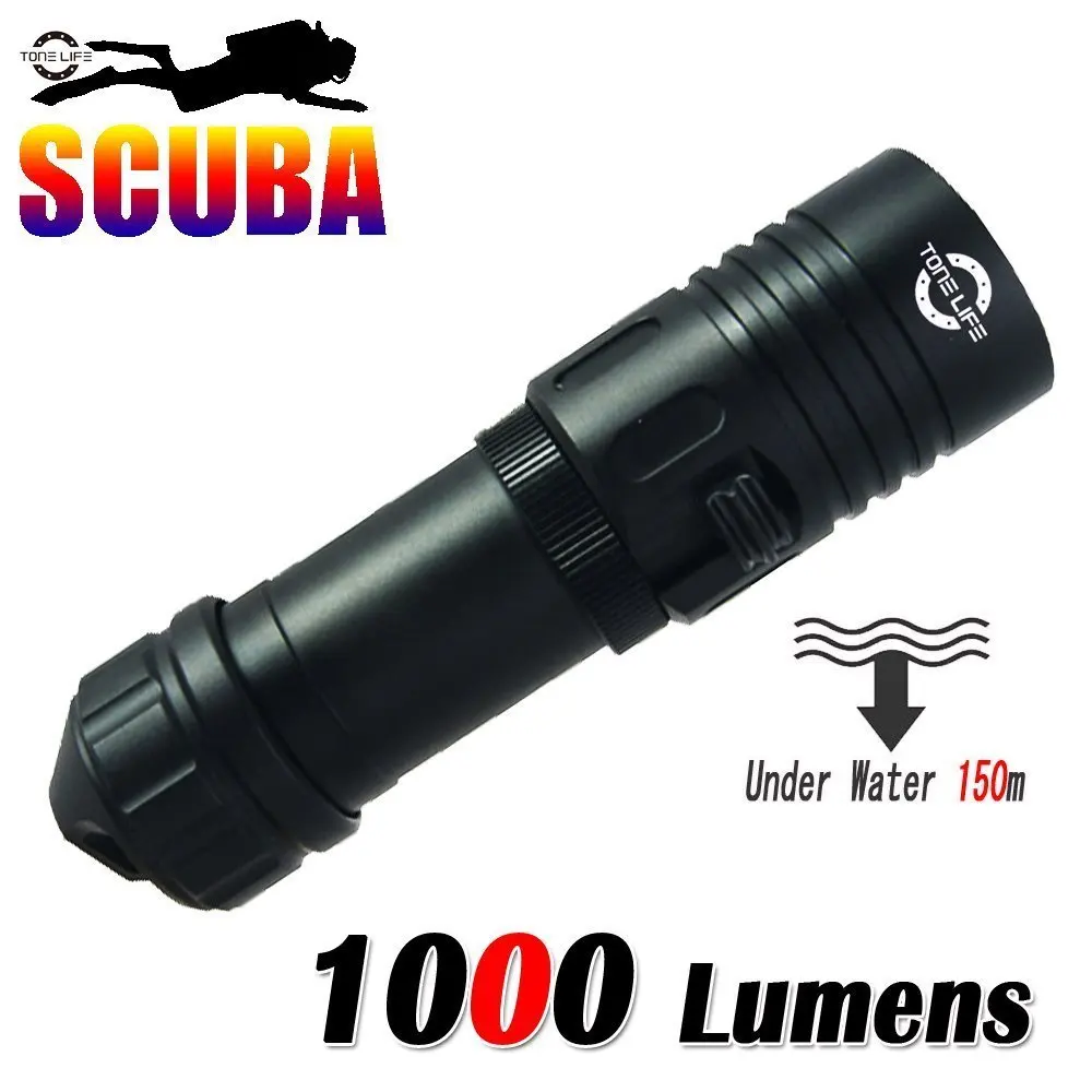 1000LM Cree маска для подводного плавания светодиодный фонарь дайвинга 150 м