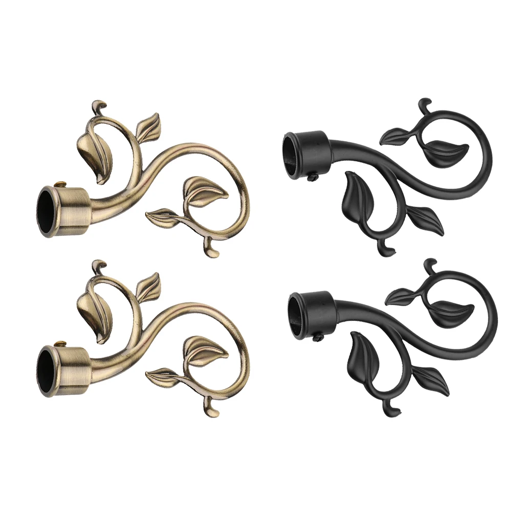 1 пара декоративные завесы/стержни наконечники колпачки наборы для