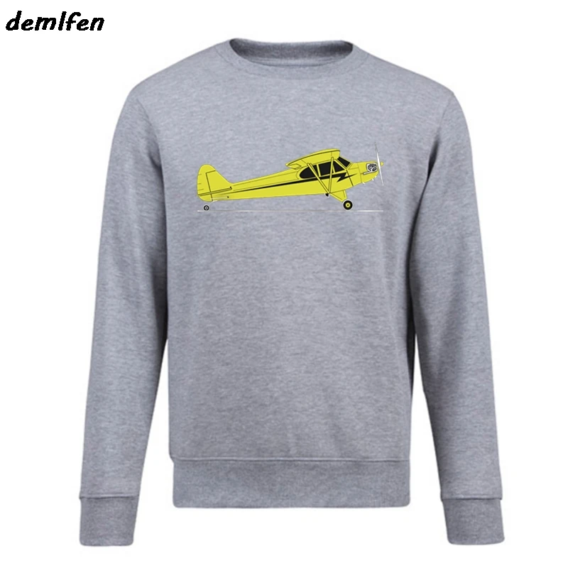 Новинка Мужской флисовый пуловер Свитшот Aeroclassic PPL Pilot Piper Cub толстовка с капюшоном