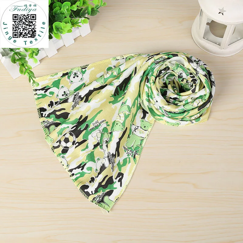 Горячее предложение 3 цвета новое Хлопковое полотенце с принтом льда переносное