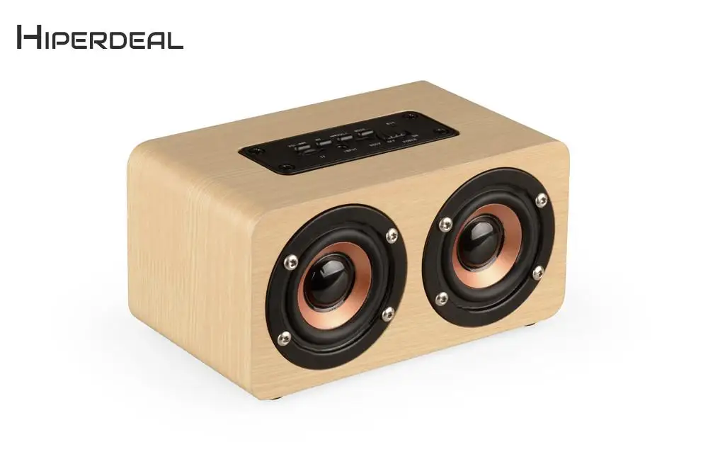 HIPERDEAL деревянный портативный Bluetooth динамик беспроводной ретро 3D Boombox телефон
