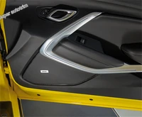 lapetus door inner stereo speaker audio sound frame cover trim 2 pcs for chevrolet camaro 2016 2017 2018 2019 abs carbon fiber