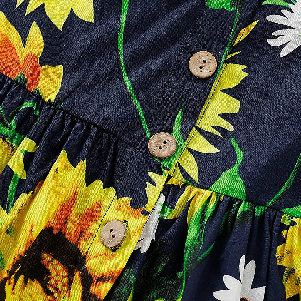 Платье для девочек новинка модное платье маленьких без рукавов с принтом