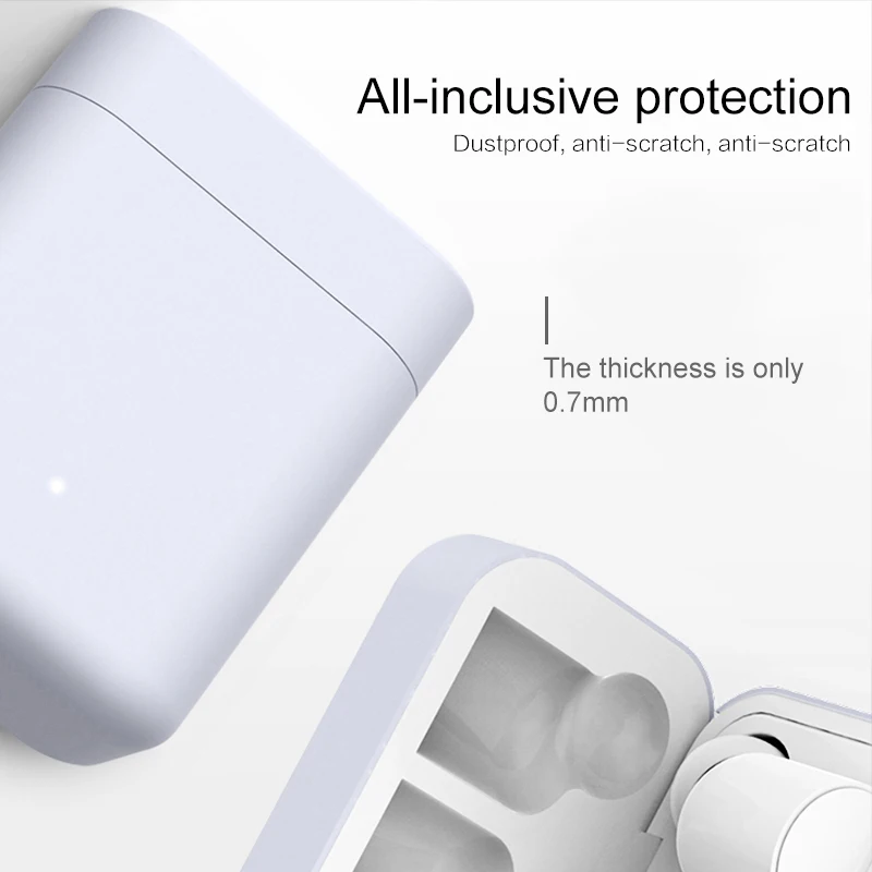Силиконовый чехол для наушников с карабином для Xiaomi Airdots Bluetooth беспроводная гарнитура защитный чехол