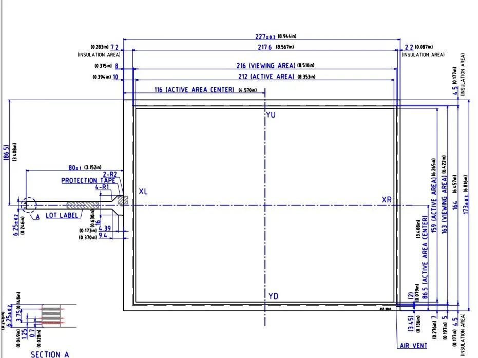 TP 3635S1 Touch стеклянная панель для HMI Panel & CNC repair ~ Сделай своими руками новая и