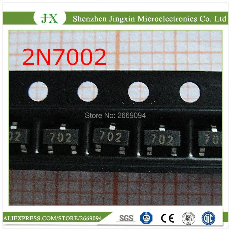 100 шт. 2N7002LT1G SOT23 2N7002 SOT SMD 702 малый сигнал MOSFET 60 в 115 мА N канальный Новый и