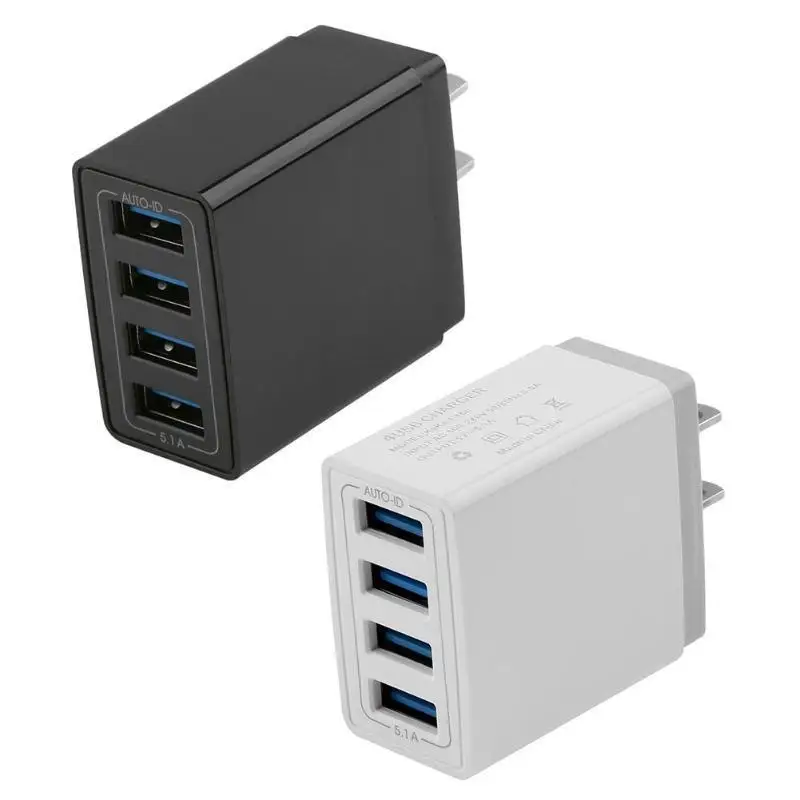 Универсальный 4 порта USB зарядное устройство адаптер 5 в ЕС/США штекер мобильный