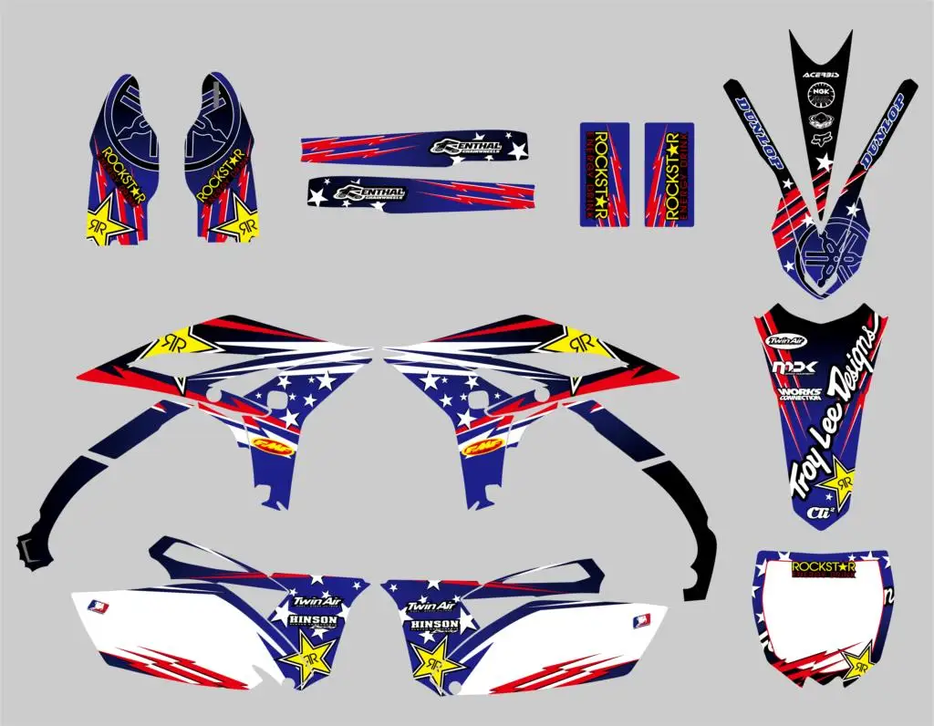 NICECNC графические комплект для Yamaha YZF250 YZ250F YZF 250 YZ 250F 2010 2011 2012 2013 выполните команды фон наклейки