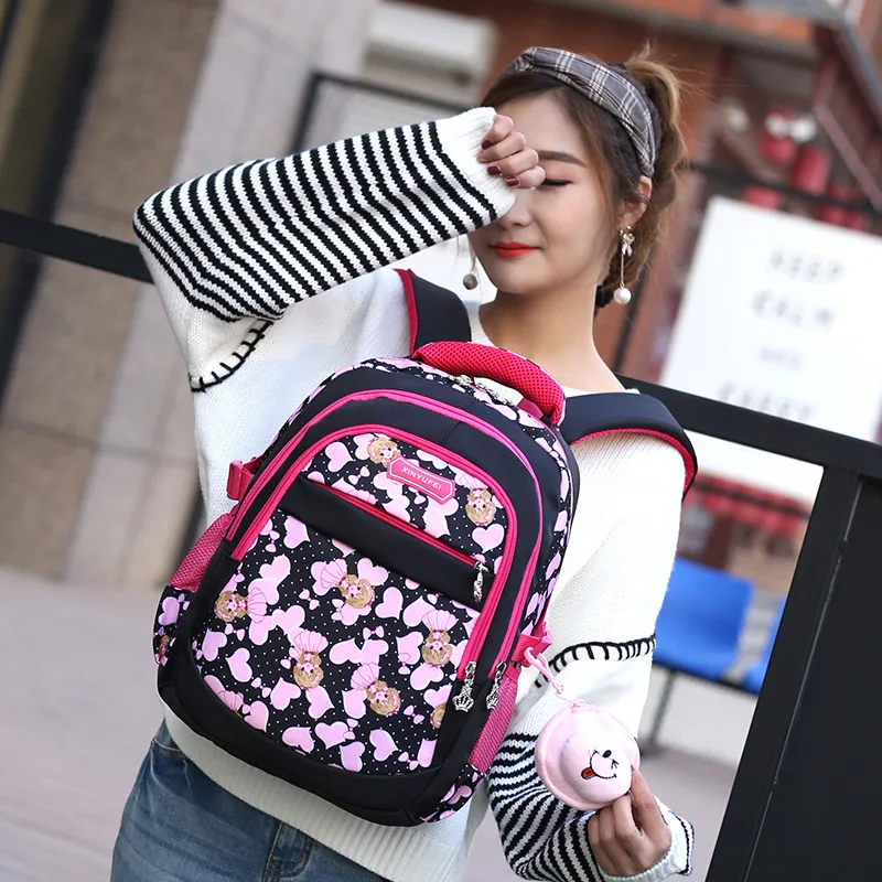 Детские школьные сумки для девочек водонепроницаемый ортопедический рюкзак