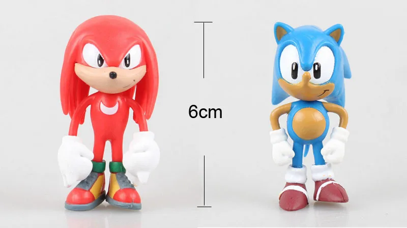 6 шт. Высокое качество X SEGA Sonic the Hedgehog Коллекционная Фигурка модель 2,5 дюймов 6 см игрушка ПВХ персонажи игрушки brinquedos кукла