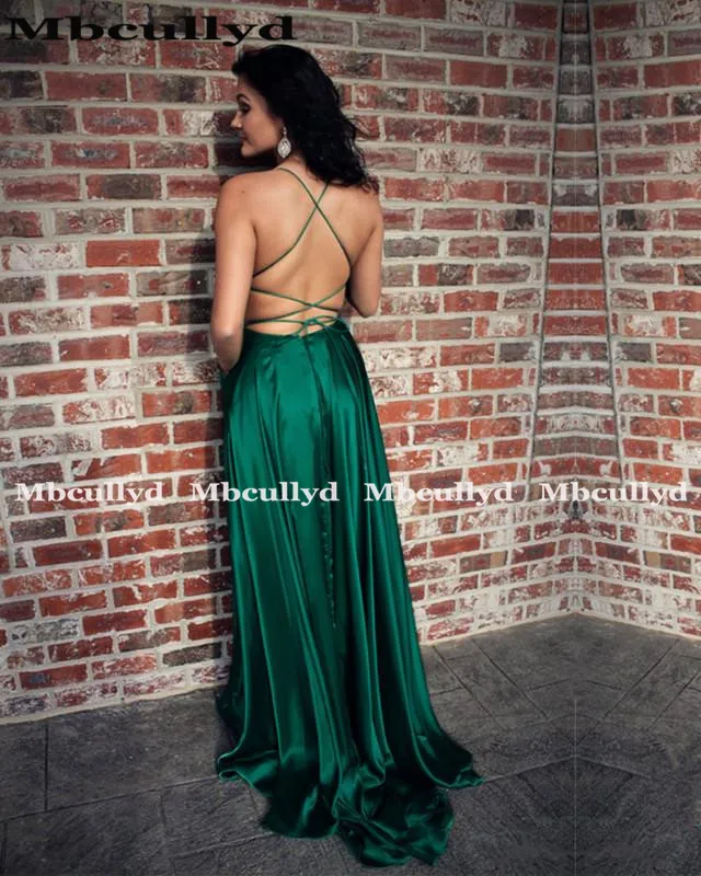 Сексуальные бордовые Выпускные платья Mbcullyd с открытой спиной Длинное Элегантное