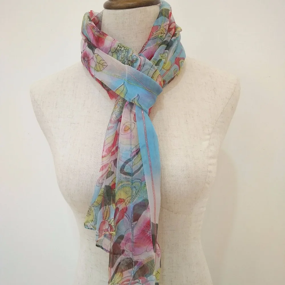 15212102TYY 100% silk and of High Quality Scarves |