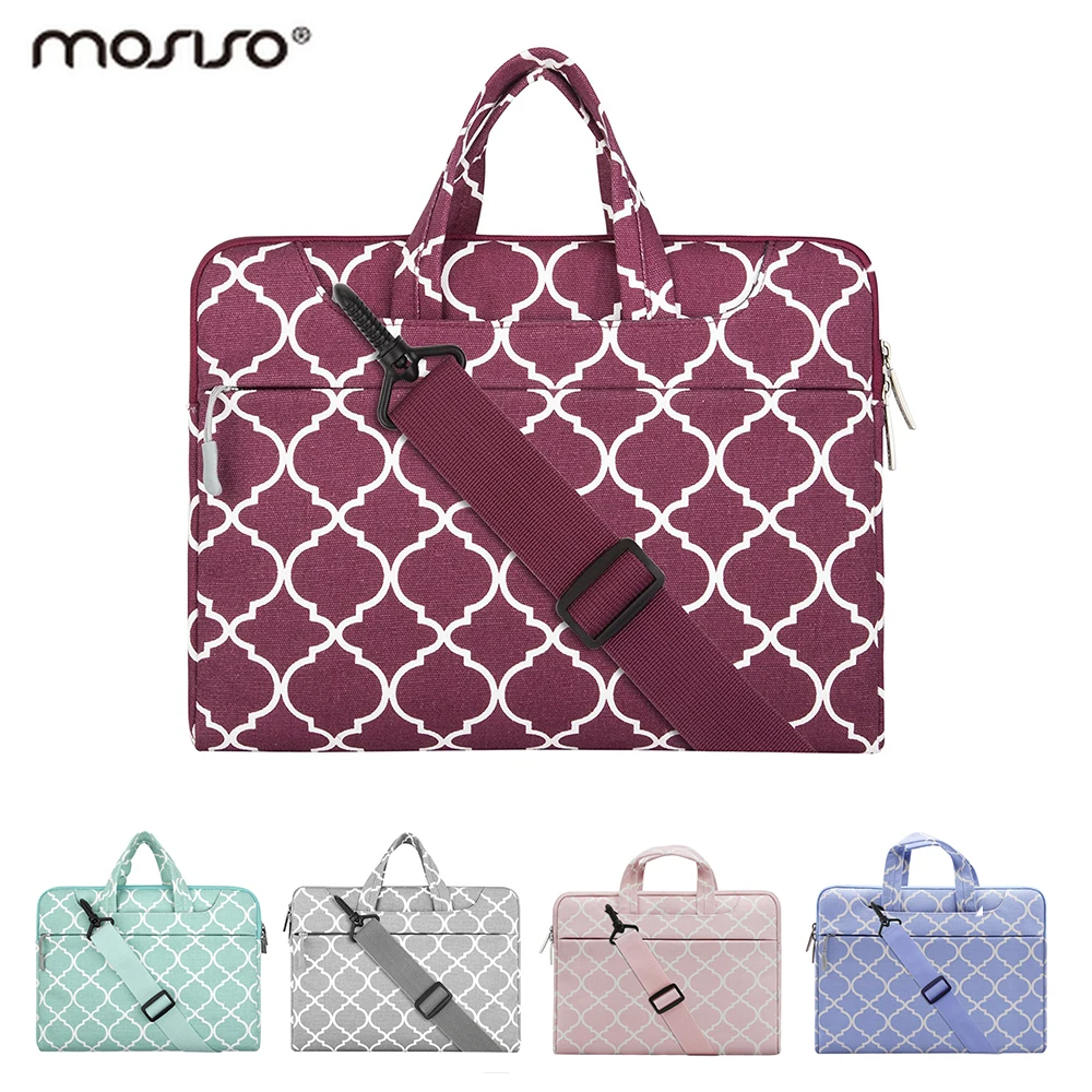 

Mosiso 11.6 13.3 14 15.6 inch Laptop Canvas Pouch Bag for Macbook Air Pro 13 15 HP ASUS DELL Acer Chromebook Computer Handbag