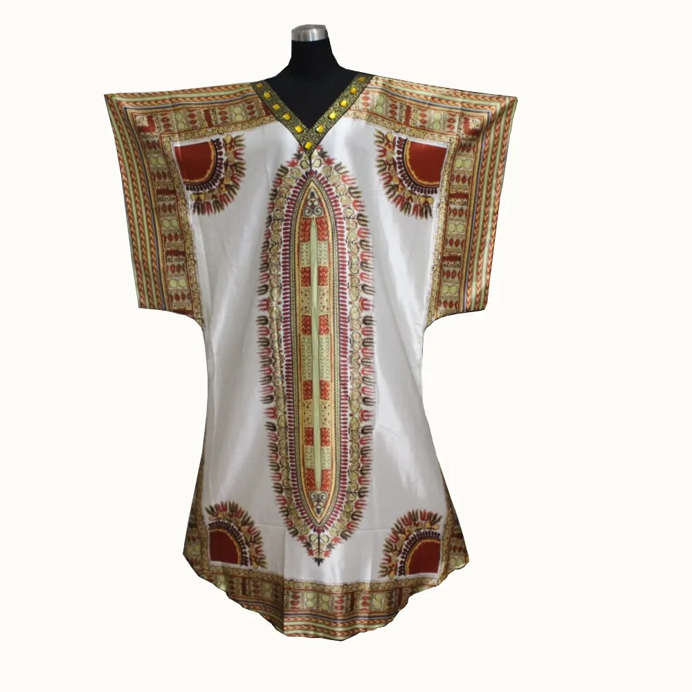 Dashikiage шелковое свободное женское Повседневное платье с акриловыми стразами модное вечернее платье Dashiki Vestidos