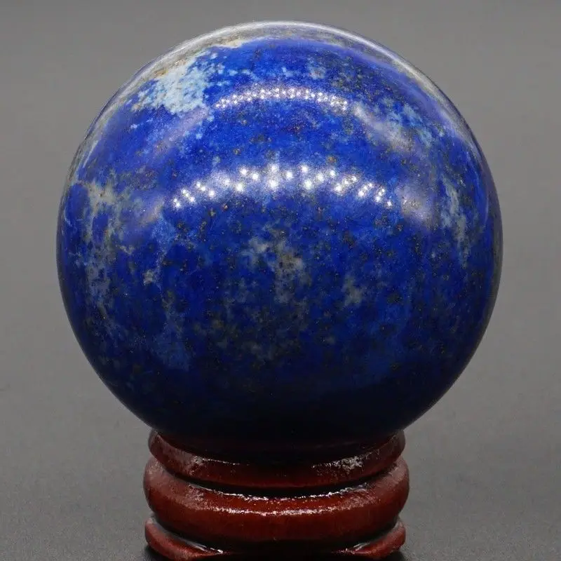 

47MM (172g) Natural Lapis Lazui Crystal Sphere Gemstone Reiki Healing Ball #403