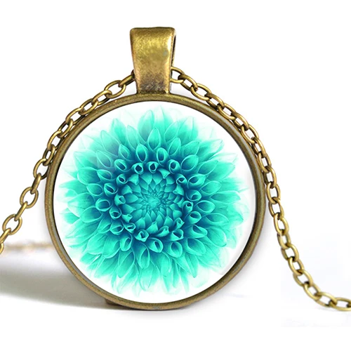 2018 новый волшебный свет флуоресцентный зеленый цветок фото стеклянный Подвески