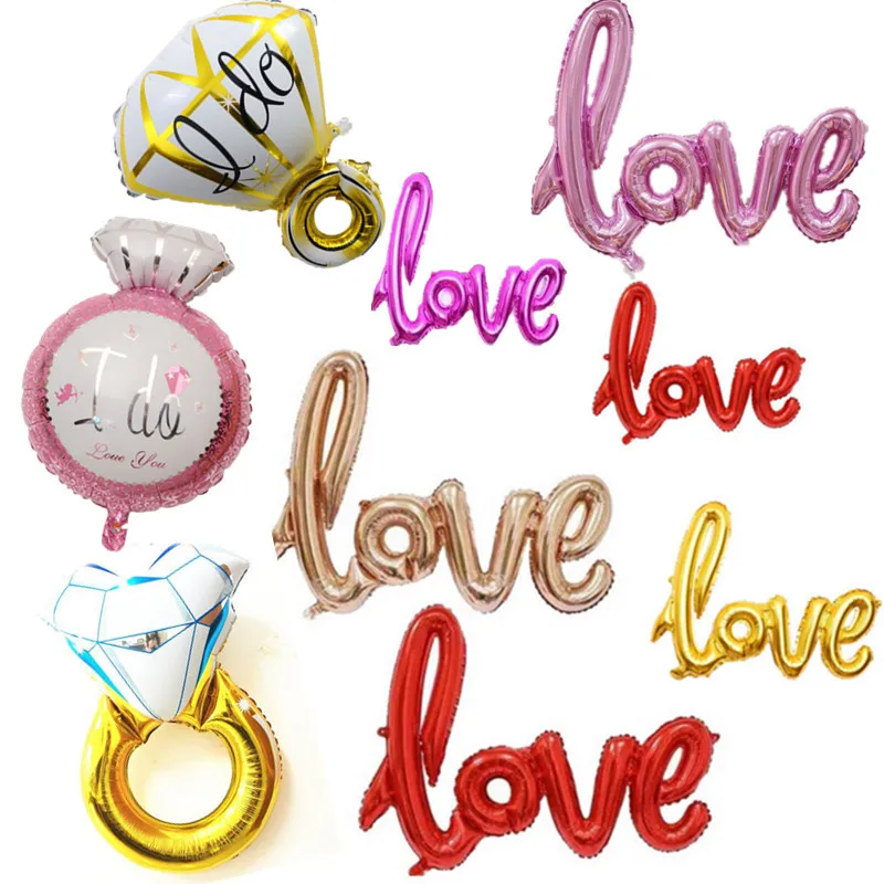 1 шт. Ligatures LOVE Letter фольгированный воздушный шар юбилей Свадьба валентинки