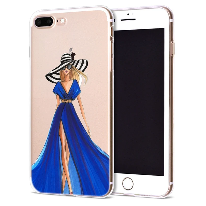 Чехол для Apple iPhone 6 6S 7 Plus X 10 милый мягкий чехол из ТПУ Оригинальный 8 B325 |