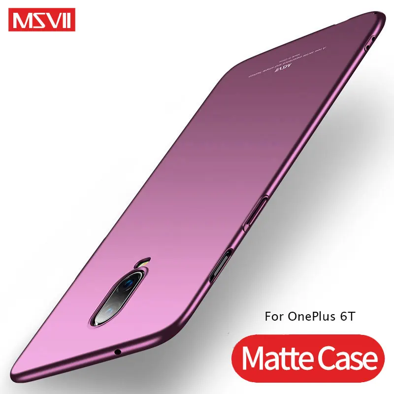 Для OnePlus 6 T 5 T чехол MSVII ультра тонкий матовый чехол для OnePlus 5 T 6 T чехол жесткий задняя крышка One Plus 5 5 T 6 6 T 5 6 T чехол